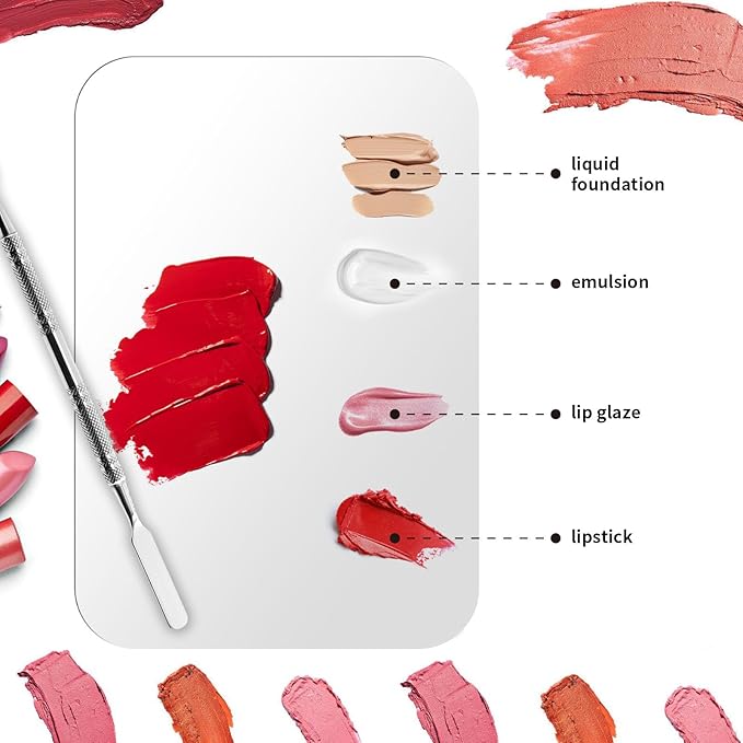 Makeup Foundation Mixing Nail Palette - Stainless Steel