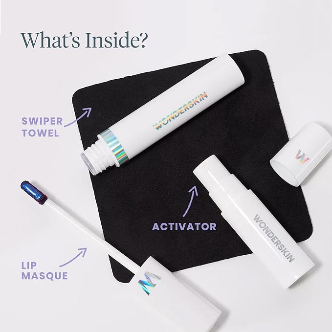 Wonderskin Wonder Blading Lip Stain Peel Off and Reveal Kit - Long Lasting, Waterproof Nude Lip Tint, Transfer Proof Natural Makeup Stain Kit (XOXO)