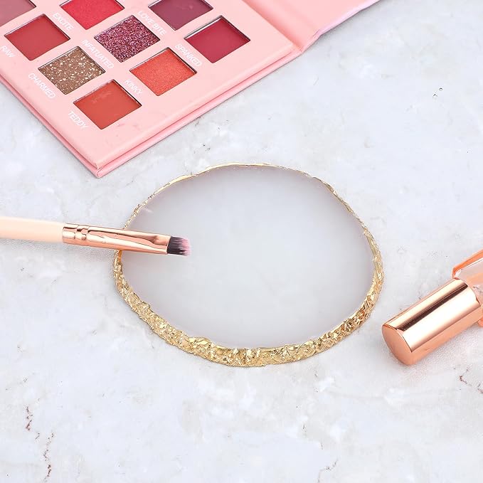 Resin Nail Art Palette Gold Edge Nail Holder