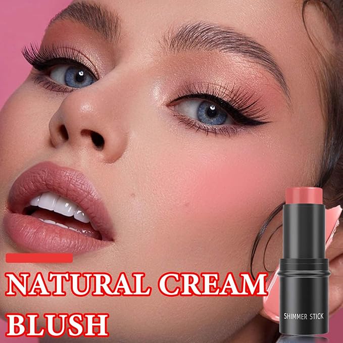 Cream Blush Stick for Cheeks & Eyes & for Women(#05)
