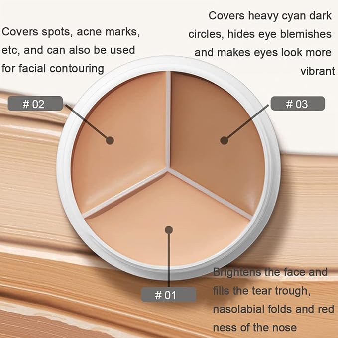 6 Colors Correcting Concealer Palette, Makeup Cream Contour