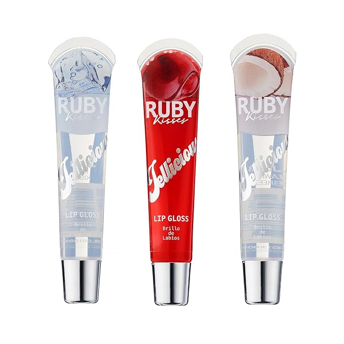 Ruby Kisses Jellicious Mouth Watering Lip Gloss (JLG01 & JLG03 & JLG13) Long Lasting Shine
