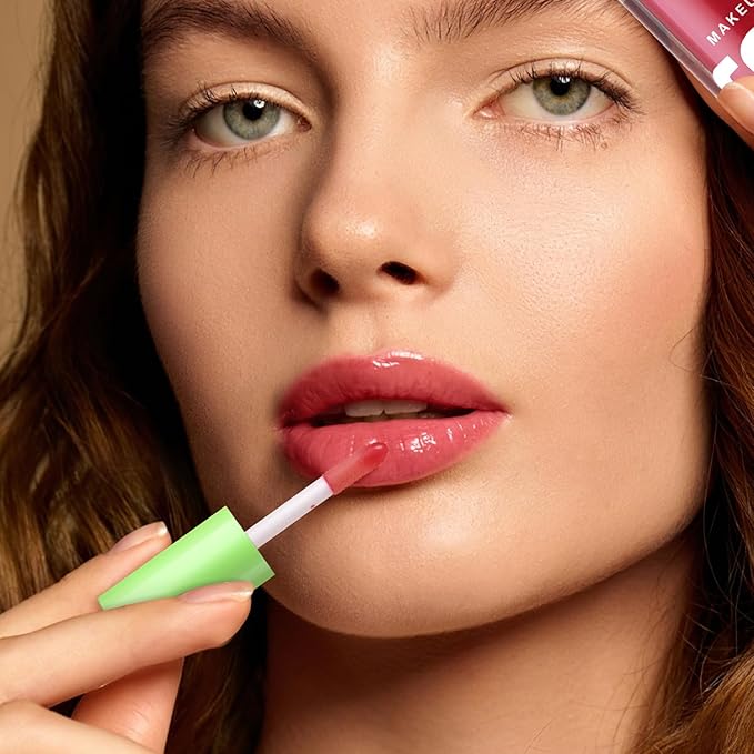 Boobeen Non-Sticky Lip Oil-8Pcs, Plumper Lip Gloss Set, Fruit Flavoured Hydrating Lip Gloss, Dry Lips Treatment for High Shine Finish