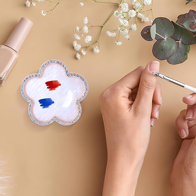 Resin Nail Art Palette Gold Edge Nail Holder