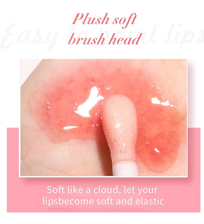 Ultimate Luxe Lip Oil Hydrating Fruit-Flavored Oils with Soft Brush for Moisturized, Full, and Radiant Lips (#08, SINGLE)