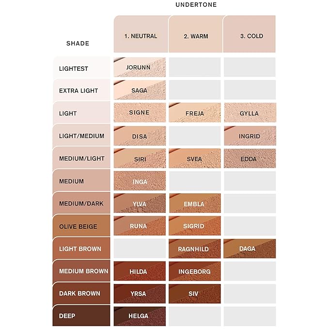 Liquid Foundation Nordic Veil, Saga, Full Coverage, Long Neutral, 0. 88 Oz