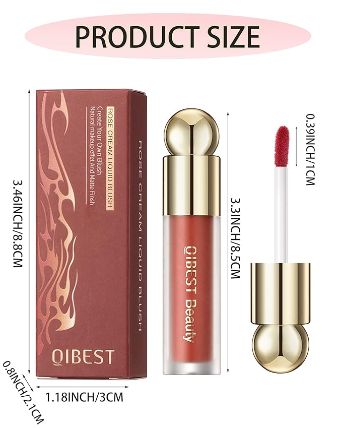 Liquid Blush Wand, Creme Matte Finish Looking, Dewy Women-# 01