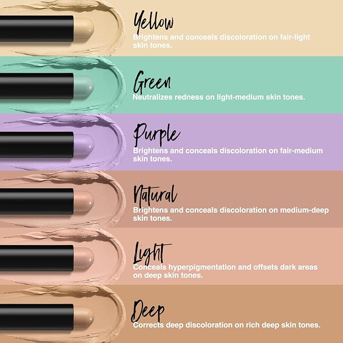 Contour Stick Corrects Skin Tone Bronzer Waterproof Sweat Concealer Deep