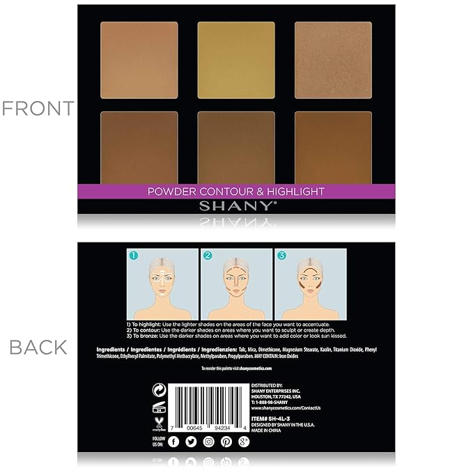 SHANY Powder Contour & Highlight Makeup Palette