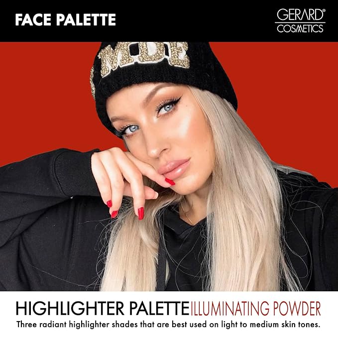 Makeup Highlighter Palette Trio (Starstruck) by Gerard Cosmetics