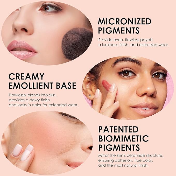 8 Colors Blush Palette,Vegan, Cruelty Free & Hypoallergenic,Women