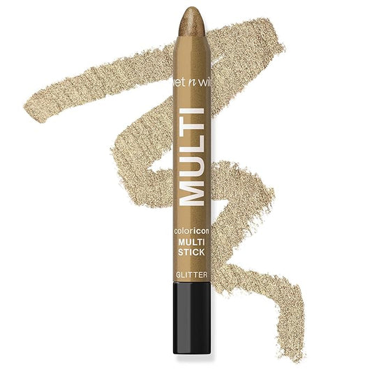wet n wild Color Icon Cream Eyeliner Eyeshadow DMulti-Stick, Moisturizing, Nourishing Velvety Cream-to-Powder Buildable & Blendable Formula, Cruelty-Free & Vegan - Golden Rush Hour