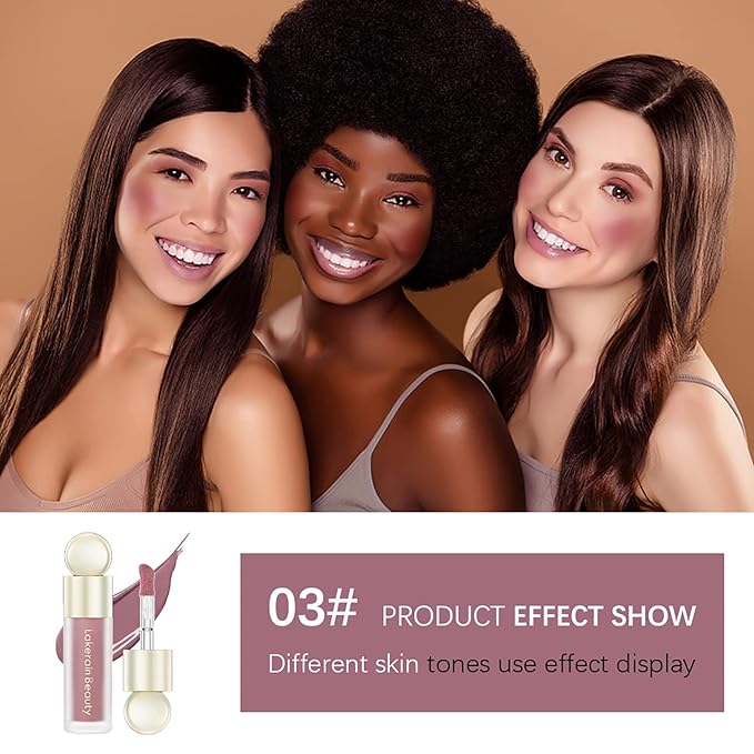 Liquid Blush, Soft Cream Liquid Blush for Cheeks, Everyday Wear(03#)