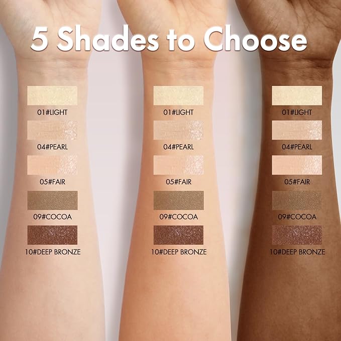 Liquid Concealer Stick Makeup, Hydrating and Lightweight for DEEP BRONZE