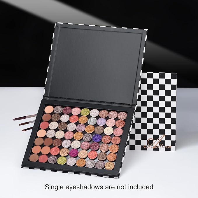 Extra Large Magnetic Palette Checkered Black Empty Makeup