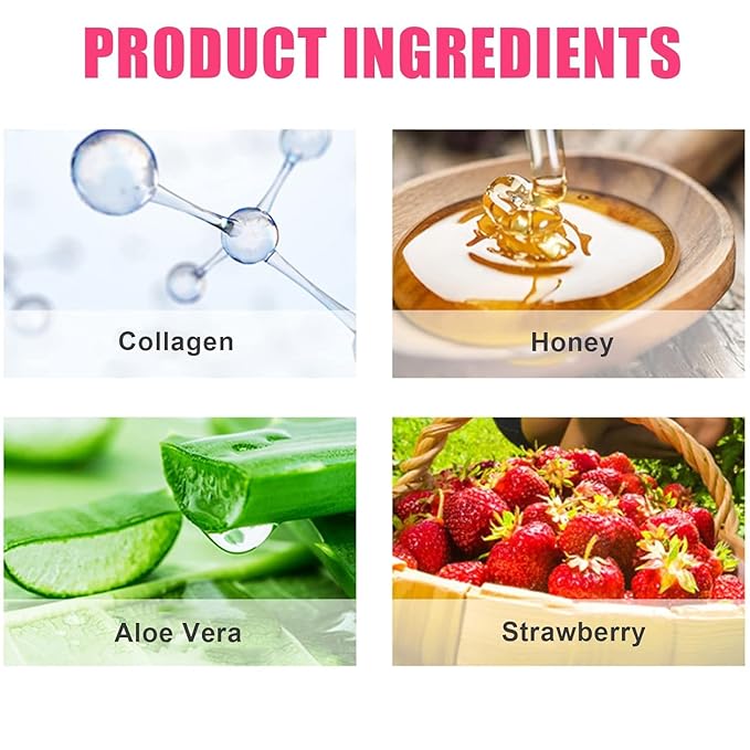 2 PCS Strawberry Lip Mask Lip Exfoliator