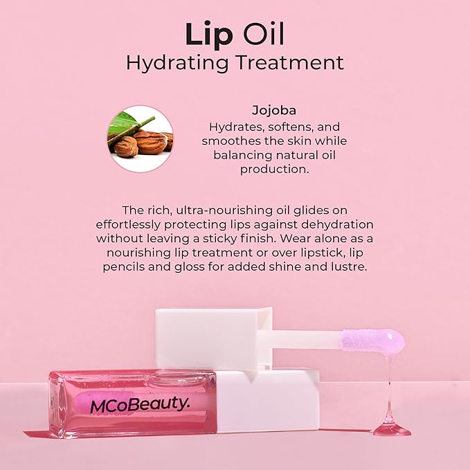 MCoBeauty Lip Oil Hydrating Treatment, Pink Cruelty