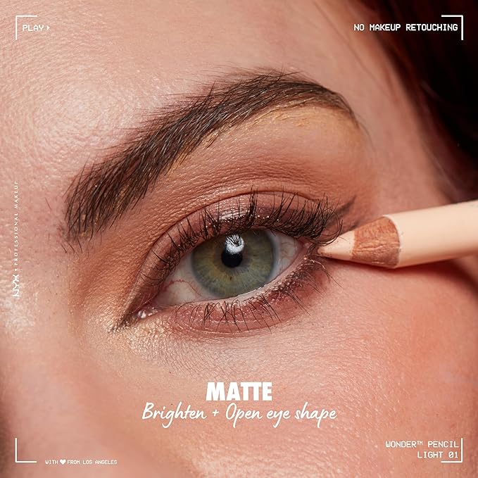 NYX PROFESSIONAL MAKEUP Wonder Pencil, Multi-Use Micro Highlighter - Light