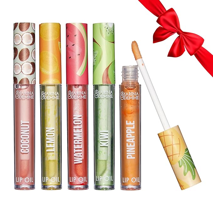 Marina and Demme 5 Piece Tropical Lip Oil Glosses