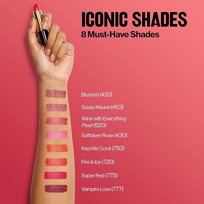 Revlon Super Lustrous Lipstick, Creamy Formula For Soft, Fuller-Looking Lips, Moisturized Feel, 045 Naughty Plum, 0.15 oz