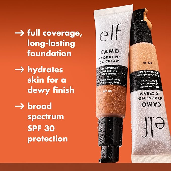 e.l.f. Hydrating Camo CC Cream, SPF 30, Color 330 W