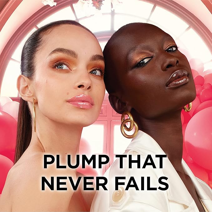 L'Oreal Paris Infallible Pro Gloss Plump Lip Gloss with Hyaluronic Acid, Long Lasting Plumping Shine, Lips Look Instantly Fuller and More Plump, True Berry, 0.21 fl. oz.