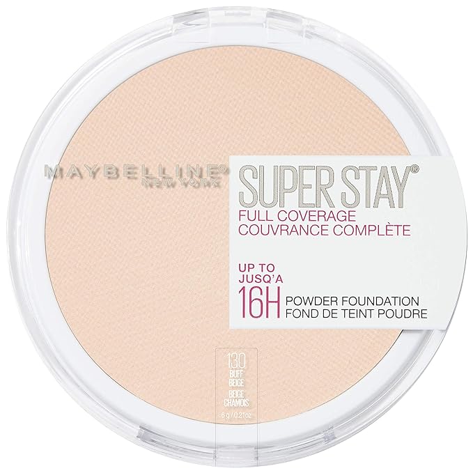 Maybelline Super Stay Full Coverage Powder Foundation Makeup, 1 Count