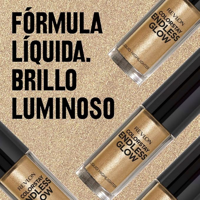 Revlon Colorstay Endless Glow Liquid Highlighter, Gold, 0.3