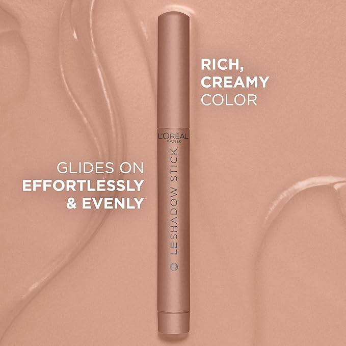 L'Oreal Paris Makeup Le Shadow Stick Eyeshadow, Blendable, Smudge-Resistant, Cream Eyeshadow, Alluring Rose, 0.05 Oz