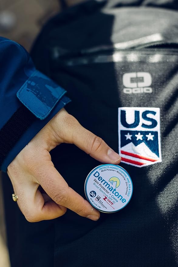 Dermatone Skin Protection Balm w/Zinc SPF 30 | 2-Pack Barrier Cream | Moisturizing | Heals & Repairs Dry Skin | Advanved therapy Lips and Face Repair, 0.5 oz tin