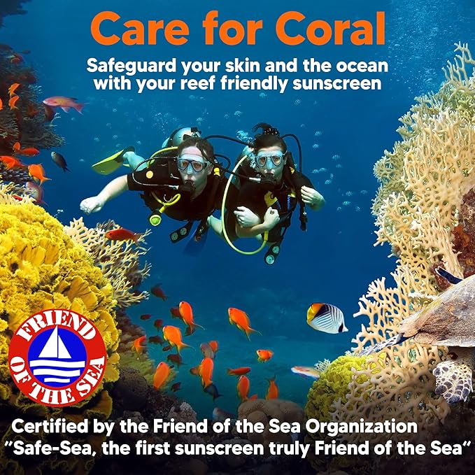 Safe Sea Jellyfish Sting-Blocking Sunscreen, SPF 40+ Spray 4 Fl oz, Waterproof, Biodegradable, Coral Reef-Safe – Body and Face Sunscreen, Anti-Jellyfish and Sea-Lice sting protection.