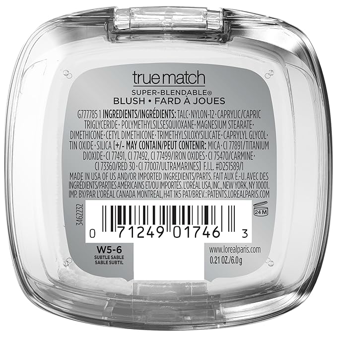 L'Oreal Paris True Match Super-Blendable Powder Blush, Subtle May Vary) 21 Oz
