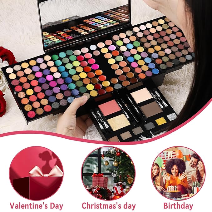 CHARMCODE 190 Colors Cosmetic Make up Palette Set