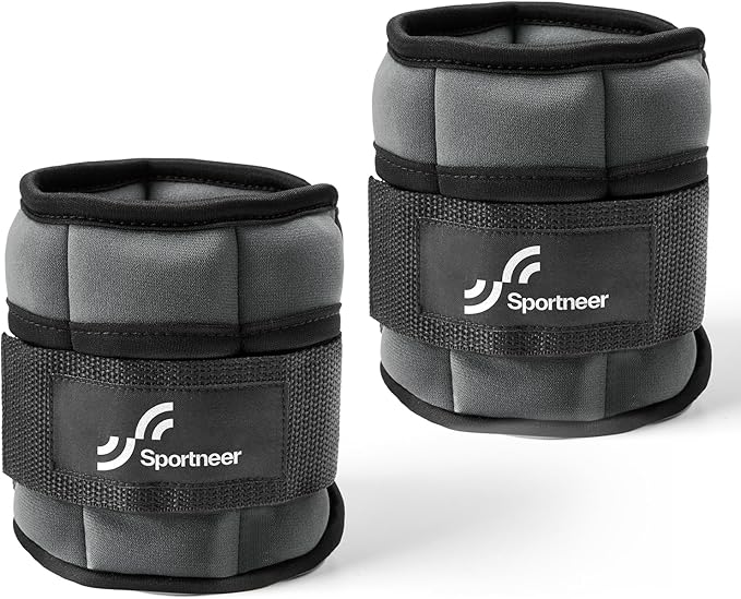 Sportneer Adjustable Ankle Weights for Women and Men 1 Pair 2 3 3 4 4 6 6 7 7 LBS