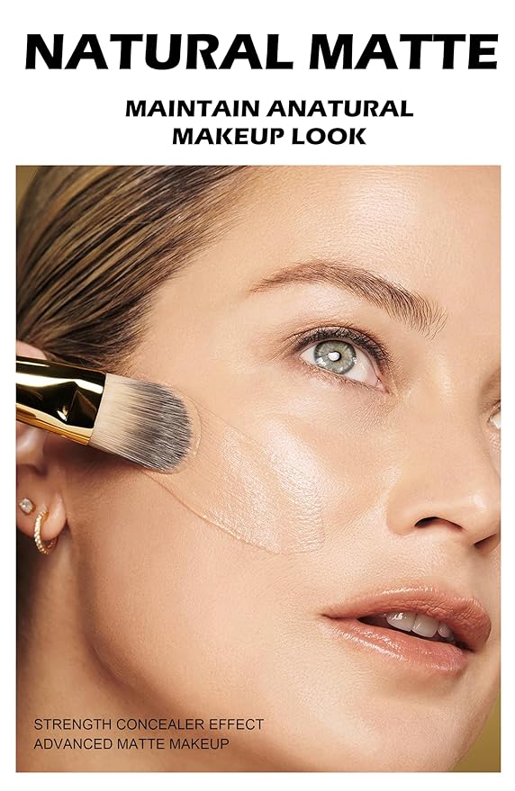 Soft Focus Deep Liquid Concealer Foundation, Lightweight Hydrating