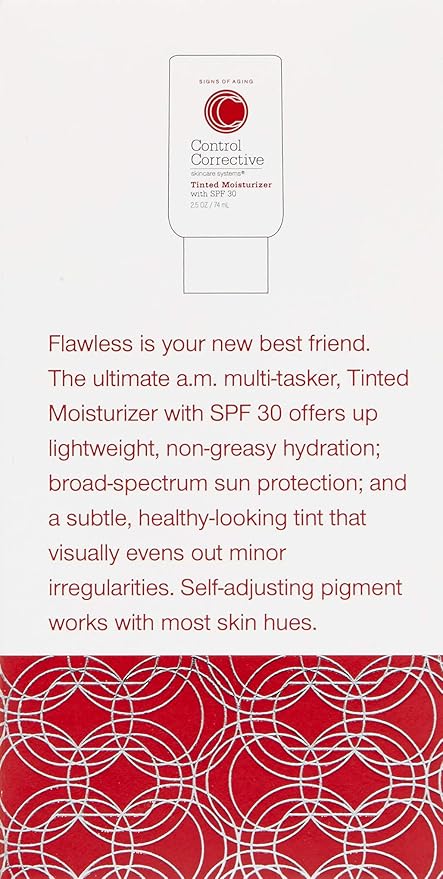 CONTROL CORRECTIVE Tinted Moisturizer With Spf 30, 2.5 Oz - Non-Greasy Hydration, Subtle, Healthy-Looking, Even Out Skin Tone, Moisturizes & Protects, Zinc, Titanium, Natural Sunscreen, Sheer Coverage