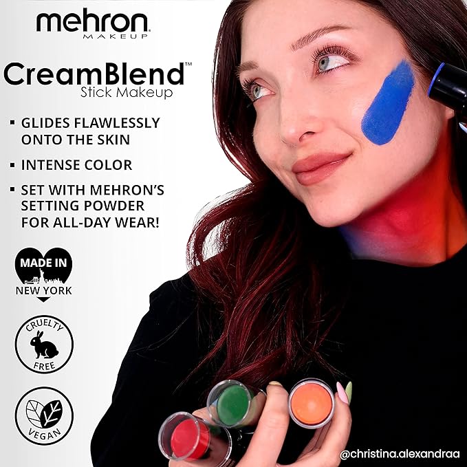 Mehron Makeup CreamBlend Stick - Body Paint (.) (.) (Yellow) 75oz