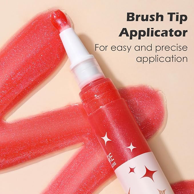 FOCALLURE Glitter Lip Gloss,High Shine Shimmer Lipstick,Long Lasting Plumping Lipgloss,Hydrating,Moisturizing,Non-Sticky and Lightweight Formula for Lip Color,Daja Vu