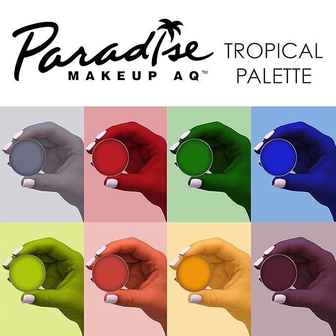 Mehron Makeup Paradise Makeup AQ 8 Color Tropical