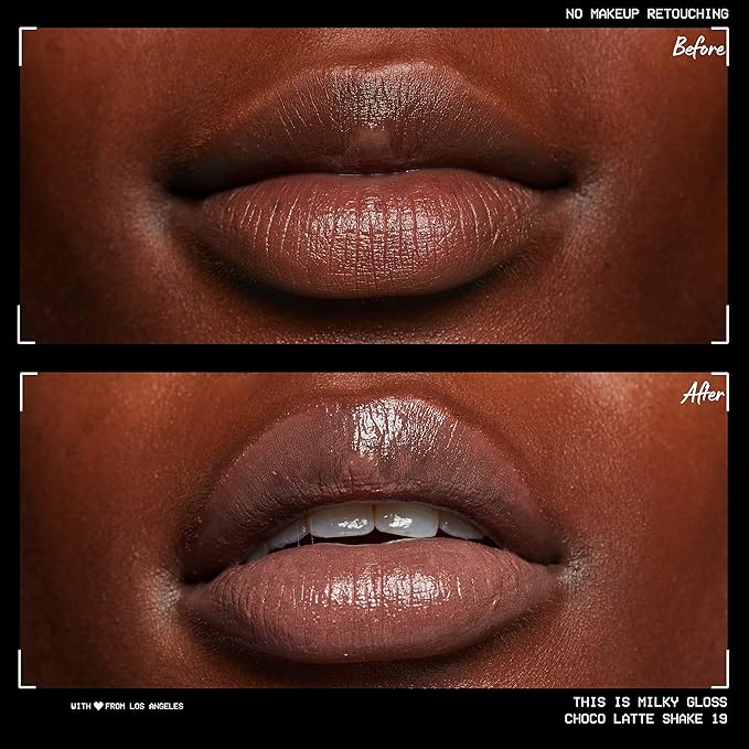 NYX PROFESSIONAL MAKEUP This Is Milky Gloss, Lip Gloss with 12 Hour Hydration, Vegan - Choco Latte Shake (Milk Chocolate)