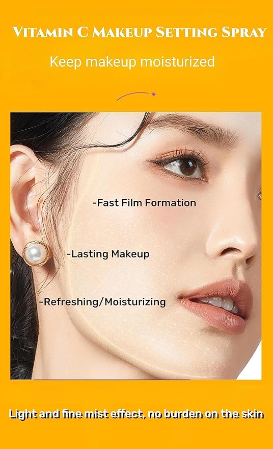 Vitamin C Makeup Setting Spray + Primer Long-Lasting Oil Control 100ml