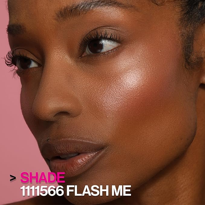 Wet n Wild MegaGlo Blushlighter, Blendable Blush & Highlighter Set, Shimmery Metallic Finish, Flash Me