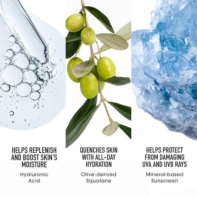 bareMinerals Complexion Rescue Tinted Moisturizer for Face with SPF 30, Vegan Tinted Mineral Sunscreen with Hyaluronic Acid, Mini Size, Opal 01