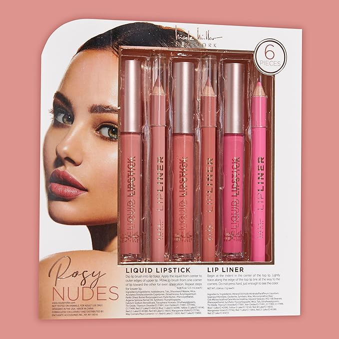 Nicole Miller Rosy Nudes Lip Collection | 6