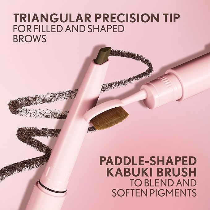 Covergirl Clean Fresh Brow Filler Pomade, 700 Black Brown, Eyebrow Pencil, Ultra-Precise Tip, Creamy Formula, Highly Pigmented, Soft Matte Finish, Vegan Formula, 0.007oz