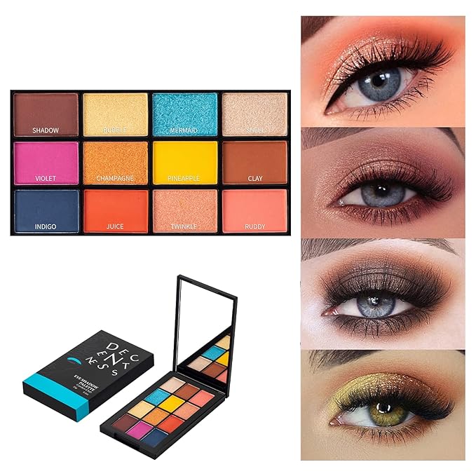 12 Colors Eyeshadow Palette Makeup Shades Nude Matte