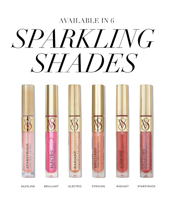 Victoria's Secret Color Shine Lip Gloss in Striking, Jojoba Oil & Vitamin E