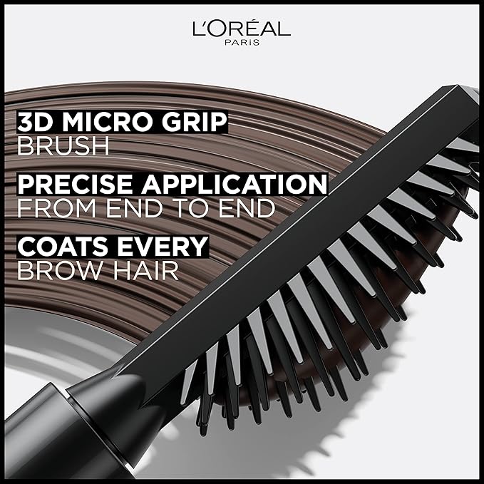 L'Oreal Paris Infallible Volumizing 24H Wear Brow Mascara, Long Lasting Eyebrow Makeup for 2X Fuller Eyebrows, 7.0 Blonde, 0.13 Fl Oz