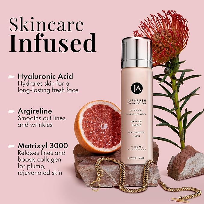 MagicMinerals AirBrush Foundation by Jerome Alexander – 2pc Light Medium