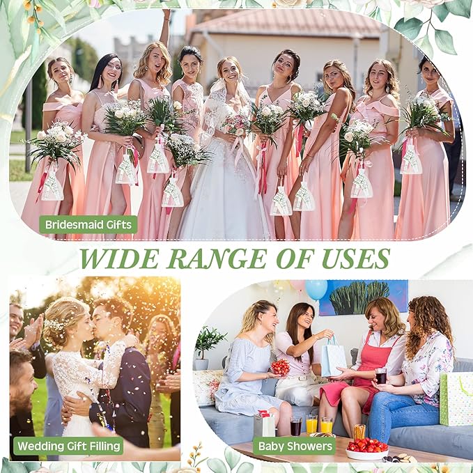 12 Sets Thank You Gifts Mini Sunscreen and Sunscreen Lip Balms Travel Size Thank You Gifts for Weddings Baby Shower Favors Supplies(Wedding Eucalyptus)